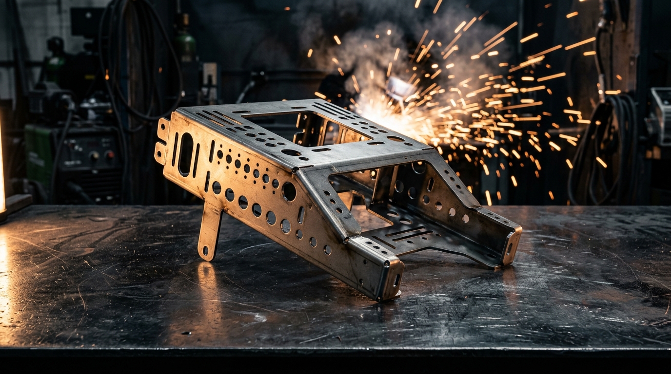 Precision Laser Cut and CNC Bent Sheet Metal Chassis